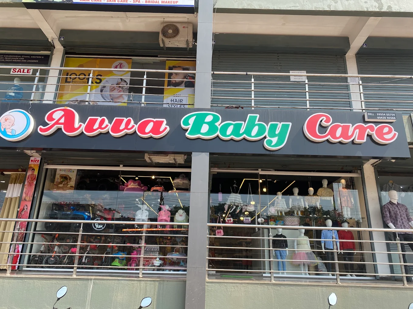 AVVA Baby Care storefront in Thokottu, Mangalore